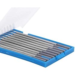 Électrode de tungstène - 10pcs WC20 Cérium électrode de tungstène gris pointe de soudage Accessoires for DC TIG Machine de soudure 1.6 * 150mm / 2.4 * 150mm (Taille : 2.4x150mm)