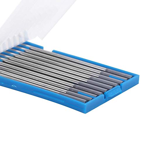 Électrode de tungstène - 10pcs WC20 Cérium électrode de tungstène gris pointe de soudage Accessoires for DC TIG Machine de soudure 1.6 * 150mm / 2.4 * 150mm (Taille : 2.4x150mm)