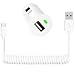Produktbild 1x Original Lanboo® Micro USB TYP C Kabel für Acer Liquid Jade Primo - 1x 1,2 Meter Langes Spiral Ladekabel Datenkabel Sync Kabel + KFZ Auto Adapter Charger Ladegerät