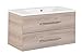 Produktbild Fackelmann B.clever Waschtisch + Waschtischunterschrank (90cm) braun Alaska Esche, 82916
