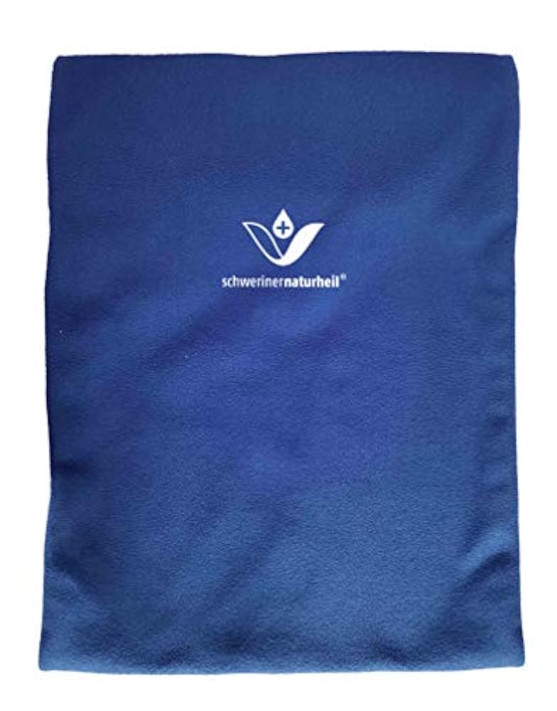 Schweriner Naturheil Moor Wärmekissen 28x38 cm mit Fleecebezug in Aquamarin, Wärmflasche, Heizkissen, Wärmekompresse