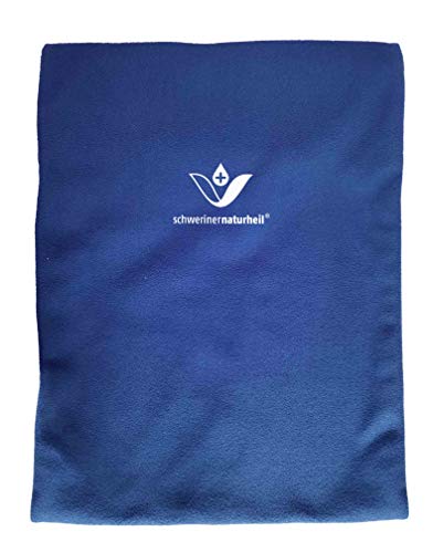 Schweriner Naturheil Moor Wärmekissen 28x38 cm mit Fleecebezug in Aquamarin, Wärmflasche, Heizkissen, Wärmekompresse