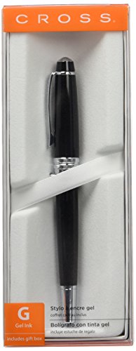 Bailey Selectip Rollerball Pen (Ink Colour Black, Line Width M, in Premium Gift Box) Black Lacquer Chrome-Plated