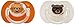 Mebby Latex Unisex Anatomical Soother (0 - 6 Months, 2 Pieces)
