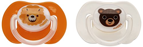 Mebby Latex Unisex Anatomical Soother (0 - 6 Months, 2 Pieces)