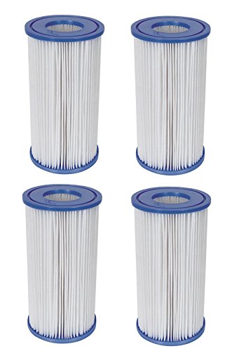 4x Bestway Filterkartusche Gr.3 für Quick Up Pool Filterpatrone 58012