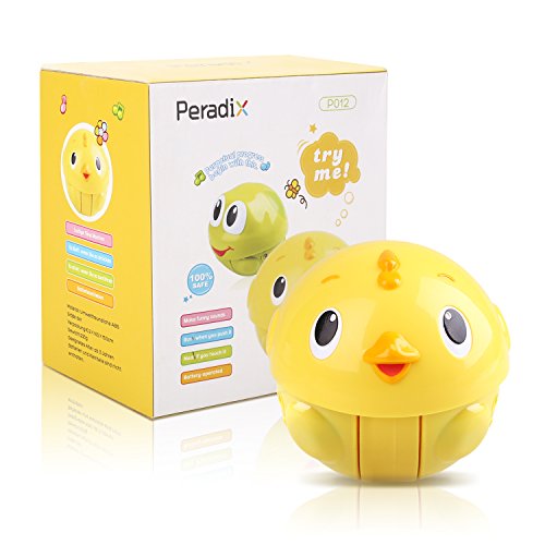 Peradix Stehauffigur Stehaufmännchen Frosch Küken Spielkugel mit Musik - 6