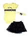 xhorizon FLK Baby Yellow Clothes Jumpsuit Romper Dot Princess Dress Hair Band Set