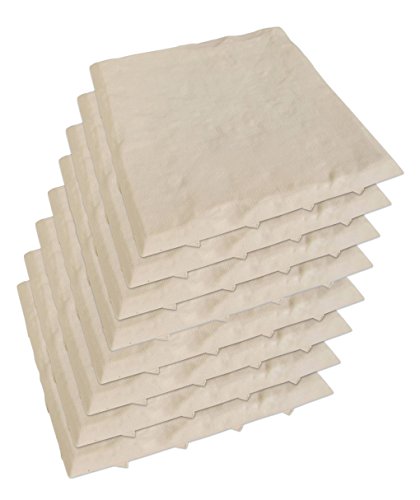 8er-Set Trittsteine Sand-Optik Garten-Gehwegplatten Bodenplatte Beet-Dekoplatten - 4