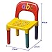 Tinxs Children Kids Alphabet Learn & Play Table & Chair Set Children Furniture Educational Gift