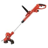 Black+Decker Elektro-Rasentrimmer (450W, E-Drive, 25 cm Schnittbreite, mit Zahnradantrieb, Automatische Fadeneinstellung, Führungsschiene) ST4525 - 2