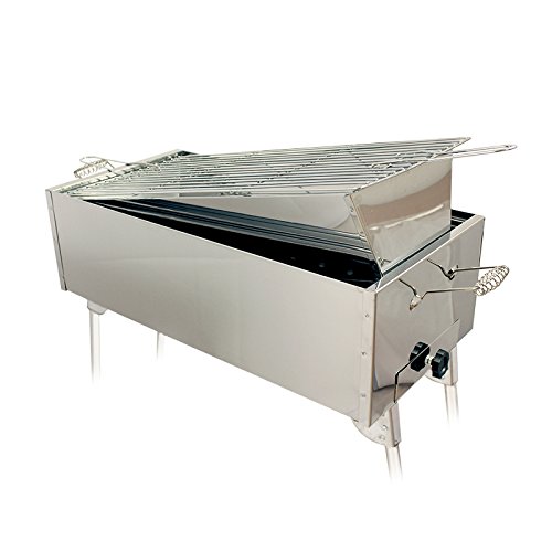 Mangal Schaschlikgrill BENE PREMIUM 200 aus Edelstahl, klappbar - 6