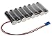 Produktbild WSB Battery eneloop pro Akkupack 9,6V/2500 mAh - F1x8 passend f. Futaba Empfängerkab Zelle AA, HR-3UWX-4BP