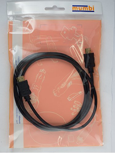 mumbi HDMI Kabel 1,5 Meter – 19pol. HDMI-Stecker>19pol, vergoldet, doppelte Abschirmung, 1080p 1.3b konform - 7