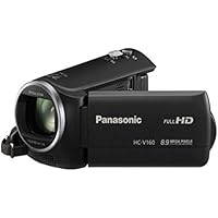 Panasonic HC-V160 Video Camera (Black) with 16GB Memory Card and Camera Bag