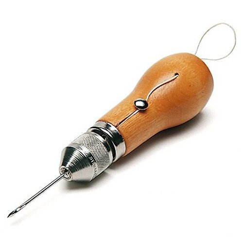 Professional Speedy Stitcher N?hen Awl Hand Stitcher Repair Tool Kit f¨¹r Leder und schwere Stoffe, inkl. 2 N?hnadeln und Leinenzwirn