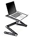 Produktbild Executive Office Lösungen tragbar verstellbar Aluminium Laptop-Ständer/Schreibtisch/Tisch Notebook Macbook Ergonomische TV-Bett Knietablett Stand Up sitzend schwarz schwarz
