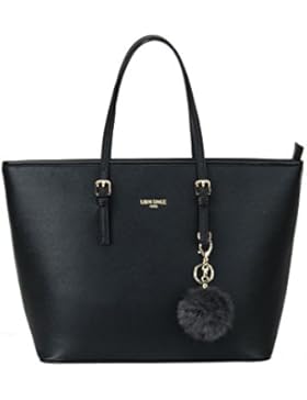 LI&HI Handtasche Damen Handtasche Shopper Schwarz Elegant Schwarz Handtasche Große Handtasche Marken mit Kaninchen...