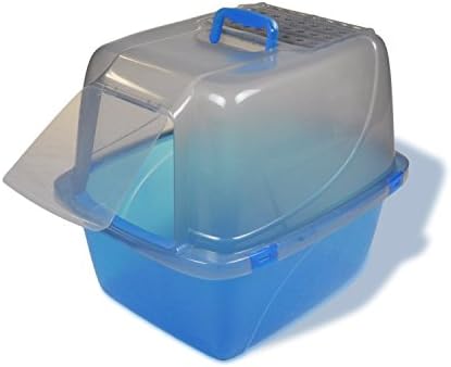 Kennelpak Limited Van Ness Translucent Cat Litter Pan (Large) (Blue/Clear)