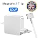 Produktbild Opluz kompatibel mit MacBook Pro Ladegerät 60W MagSafe 2 T Netzteil Notebook Ladekabel Mag2-T AC Power Adapter kompatibel mit MacBook Pro 13" Zoll MacBook Pro Ende 2012