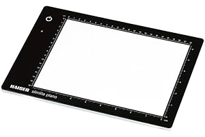 Kaiser 202454 Slimlite Plano 5000K 10.5x15.5 Battery/AC Lightbox with USB Cable and Charging Adapter, Black