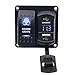 Produktbild Auto Auto Boat Switch - Kingwo Voltmeter Auto Auto Boat Marine Aluminium Switch Board USB Voltmeter Kombination Panel mit 1 x Panel, 4 x Edelstahl Schraube