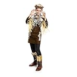 Kostümplanet® Afrika-Kostüm Kinder Afrikaner Häuptling Dschungel Safari Größe 140