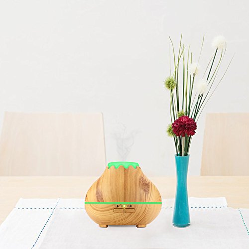 NexGadget Aroma Diffuser, Holzmaserung Luftbefeuchter 150ml Ultraschall Humidifier Duftzerstäuber Essential Oil Diffuser Purifier für Schlafzimmer,Yoga, Büro, Baby-Raum,SPA, Massage Salon - 5