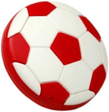 Unilocks Children Room Cabinet Rubber Drawer Pull Knobs Red Football (D: 1.57 Inch H: 0.90 Inch)