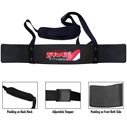 Farabi Fitness Weightlifting Arm Blaster Biceps Isolator Gym Support Straps Wraps - 3