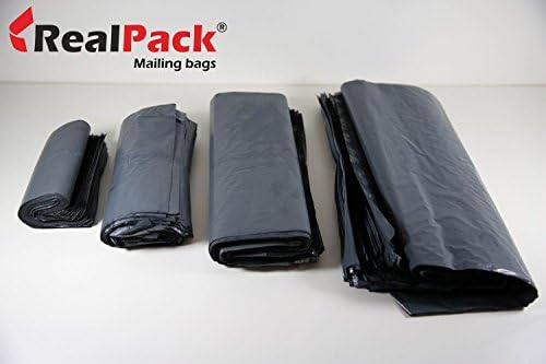 Realpack® 500x Grey Plastic Poly Mailing Bags 250 x 350 mm 10 x 14'' Postal Postage