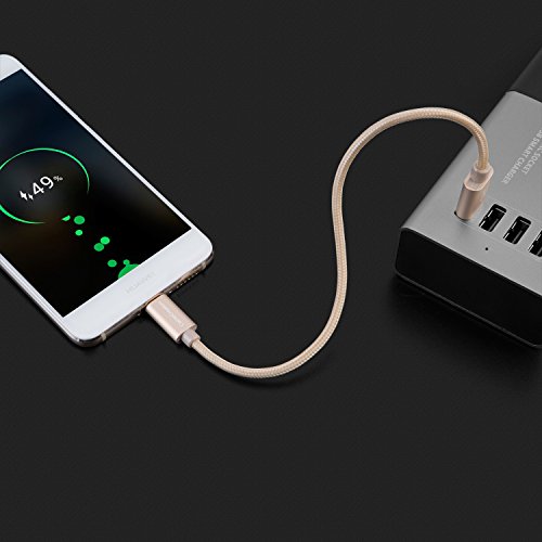 cablecreation kurz Typ C (usb-c) zu Standard USB 2.0 A männlich Kabel, 0,8 FT USB 3.1 Typ C für Apple das neue MacBook, Chromebook Pixel und mehr [Neue Version 56 K Ohm Widerstand] - 4