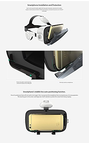 Virtoba X5 Occhiali Visore VR 3D 360Â° RealtÃ  Virtuale, per iPhone e Android Smartphones da 4 a 6 pollici, Focus Regolabile in caso di Miopia, Altoparlanti Stereo, Antiriscaldamento e Antiannebiamento