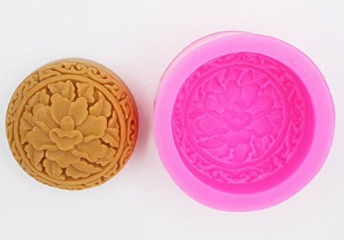 LC Skulptur FLOWER N458 Mould Craft Art Silikon Seife Form Craft DIY, Seifengießform Kerze handgefertigt - 3