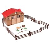 corral de juguete Simulación Jugar Modelo Granja Casa Modelo Niños Jugar Casa Juguete Aves Aves Animal Modelo Escena Modelo