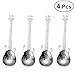 Produktbild BESTONZON 4pcs Guitar Coffee Spoon Stainless Steel Coffee Mixing Spoon Cold Drink Tea Tools Kitchen Accessories (Silver)