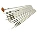 WAWO 15 Pc Nail Art Brush Set (White)