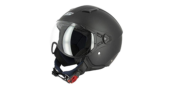 CASCO SCOOTER JET S-LINE S779 NERO OPACO VISIERA SAGOMATA TG S 55/56 :  Amazon.it: Auto e Moto