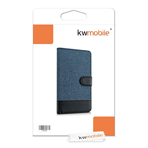 kwmobile Funda para Wiko Lenny 3 - Wallet Case Plegable de Cuero sint tico - Cover con Tapa Tarjetero y Soporte en Azul Oscuro Negro reviews kwmobile Funda para Wiko Lenny 3 - Wallet Case Plegable de Cuero sint tico - Cover con Tapa Tarjetero y Soporte en Azul Oscuro Negro