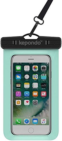Kepondo Waterproof Case Dry Bag, IPX8 Certified (30m depth), Phone Pouch for any device up to 6.0" - Green
