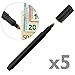 Produktbild PrimeMatik - Counterfeit Geldschein Prüfstift Gefälschte Geld-Detektor Stift für EUR GBP USD 5 Stück