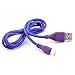 Produktbild Saxonia - 1m Micro-USB auf USB Kabel Ladekabel Universal für Tablet Smartphone und E-Book Reader (ebooks) Lila