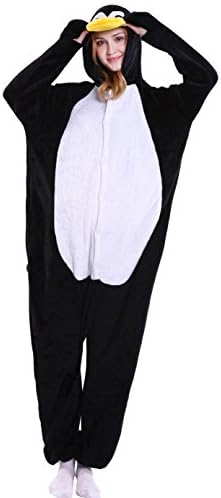 Aozen Unisex Adult Animal Cosplay Costume Kigurumi Pajamas Panda Penguin Onesie E15-Yellow-XL