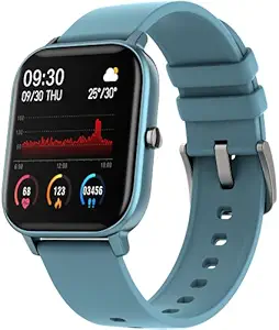 Fire-Boltt SpO2 Full Touch 1.4 inch Smart Watch 400 Nits Peak Brightness Metal Body 8 Days Battery Life with 24*7 Heart Rate Monitoring IPX7 with Blood Oxygen, Fitness, Sports & Sleep Tracking (Blue)