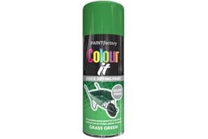SuperGift.com Grass Green Gloss All Purpose Aerosol Spray Paint 250ml Quick Drying Spray, Fast Dry and Excellent Coverage for Metal, Wood, Plastic and More by Diva Gift
