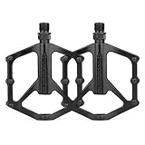 bicicleta cojinetes direccion Pies anchos, fuerte rendimiento de pisotear, súper área de contacto, el paso de la energía cinética de pisotear para maximizar la energía cinética de la bicicleta hacia adelante, horneando barniz para pulir negro.
