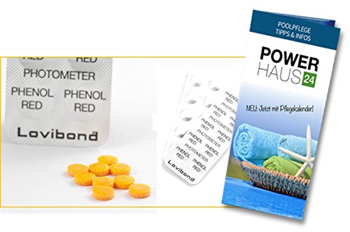 250 Photometer / Scuba II® oder PoolScan Testtabletten Phenol Red (25 Streifen mit je 10 Phenol Red Testtabletten)