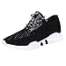Produktbild Sportschuhe Damen Sommerschuhe Atmungsaktiv Laufschuhe Slip Ons Mesh Turnschuhe Freizeitschuhe Schuhe Schnürschuhe Mode Socken Schuhe Wanderschuhe (EU:35, Schwarz)
