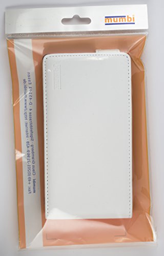 mumbi PREMIUM Leder Flip Case Nokia Lumia 925 Tasche weiss - 7