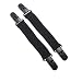 Produktbild glasstore 2 Stück/1 Paar Schwarz Elastischen Verstellbarer Kofferraum Hose Enden Steigbügel Clips für Motorrad Biker Glatte Jeans Hose Bettwäsche, Matratze Bezüge, Vorhang und Sitze Kissen
